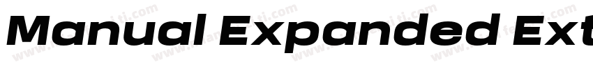 Manual Expanded ExtraBold字体转换
